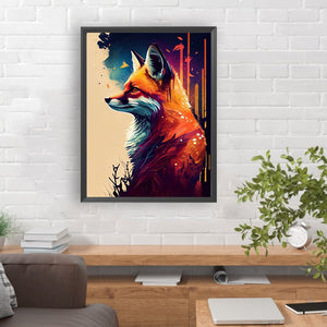 Fox 30*40CM Full Round Drill Diamond Painting