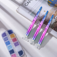 Load image into Gallery viewer, Diamond Art Pens with 6 Pen Heads for DIY Crafts (Plating Purple + Roller)
