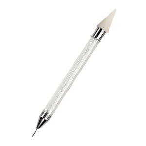 Diamond Art Pens Double Heads with Wax for Nail Art Rhinestones (White)