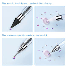 Load image into Gallery viewer, Diamond Art Pens Double Heads with Wax for Nail Art Rhinestones (White)
