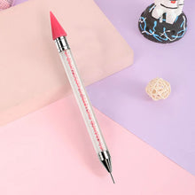 Load image into Gallery viewer, Diamond Art Pens Double Heads with Wax for Nail Art Rhinestones (Pink)
