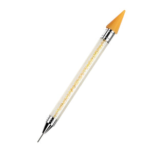 Diamond Art Pens Double Heads with Wax for Nail Art Rhinestones (Yellow)