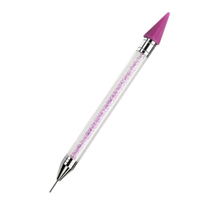 Diamond Art Pens Double Heads with Wax for Nail Art Rhinestones (Purple)