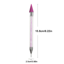 Load image into Gallery viewer, Diamond Art Pens Double Heads with Wax for Nail Art Rhinestones (Purple)
