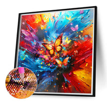 Load image into Gallery viewer, Oil Paint Butterfly 40*40CM Full Round Drill Diamond Painting
