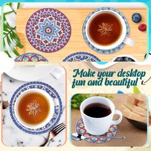 Load image into Gallery viewer, 8PCS Wooden Special Shape Diamond Painting Art Coaster Kit (Mandala)
