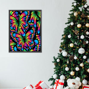 Extreme Color Butterfly 30*40CM Full Round Drill Diamond Painting