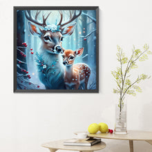 Load image into Gallery viewer, Sika Deer In The Snow 30*30CM Full Round Drill Diamond Painting
