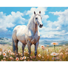 Load image into Gallery viewer, Wild Horses In The Field 50*40CM Full Round Drill Diamond Painting

