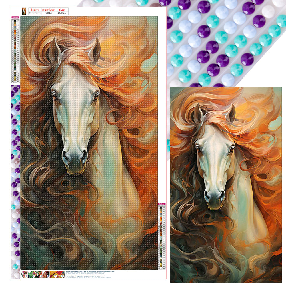 Art Horse 40*70CM Full Round Drill Diamond Painting