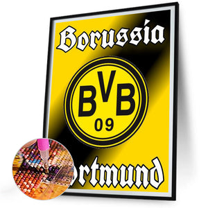 Borussia Dortmund Football Club Logo 30*40CM Full Round Drill Diamond Painting