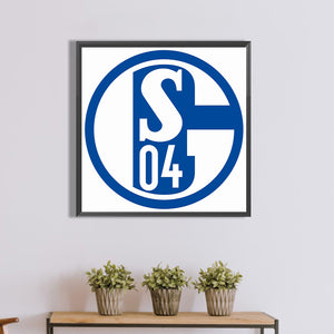 Schalke 04 Team Logo 40*40CM Full Round Drill Diamond Painting