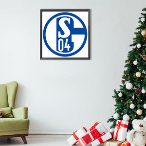 Schalke 04 Team Logo 40*40CM Full Round Drill Diamond Painting