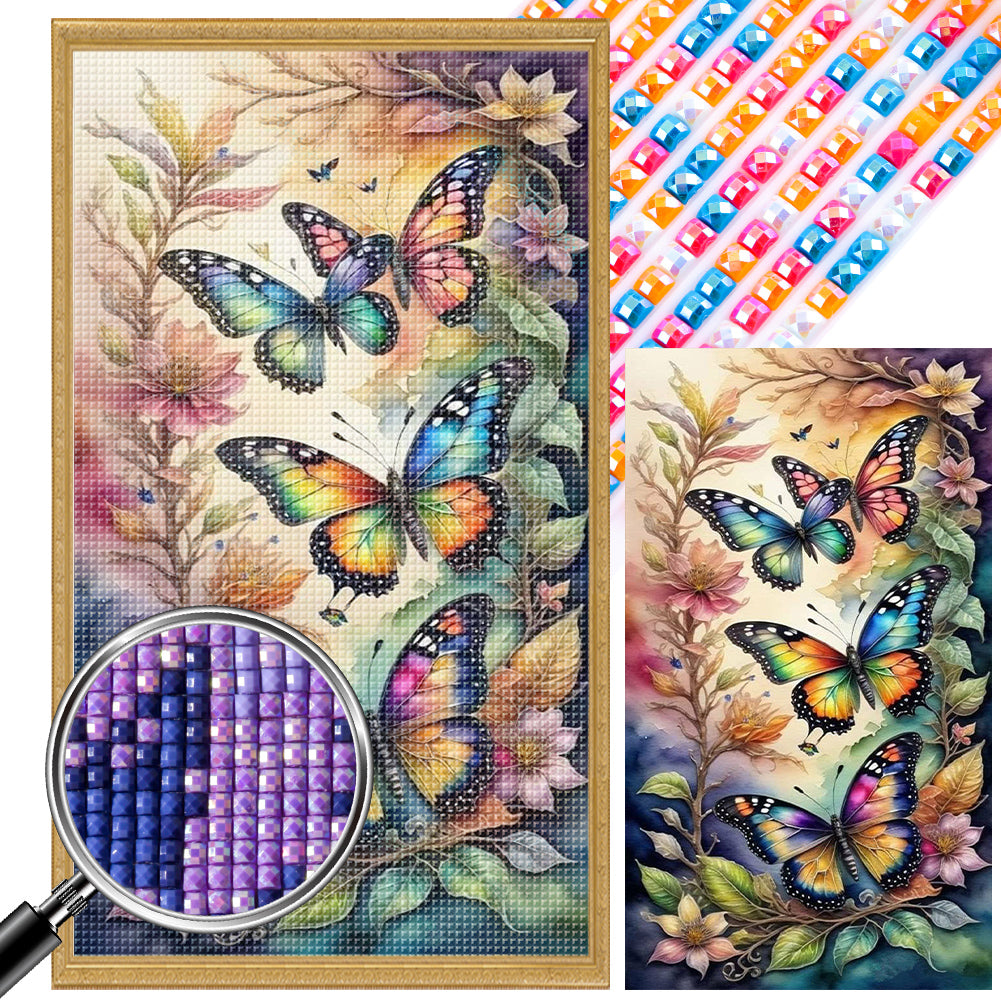 Butterfly 40*70CM Full Square Drill Diamond Painting