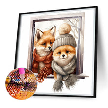 Load image into Gallery viewer, Window Animal Fox 30*30CM Full Round Drill Diamond Painting
