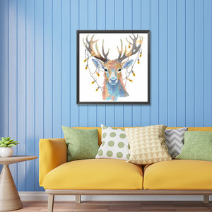 Deer Head 30*30CM Partial Special Shaped Drill Diamond Painting