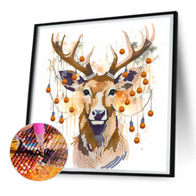 Load image into Gallery viewer, Deer Head 30*30CM Partial Special Shaped Drill Diamond Painting
