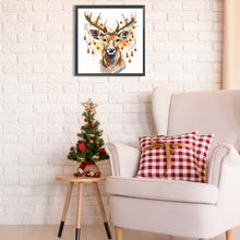 Load image into Gallery viewer, Deer Head 30*30CM Partial Special Shaped Drill Diamond Painting
