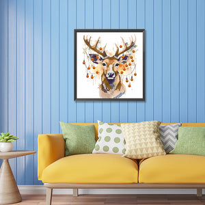 Deer Head 30*30CM Partial Special Shaped Drill Diamond Painting