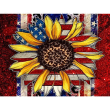 Load image into Gallery viewer, Flag Sunflower 40*30CM Full Round Drill Diamond Painting
