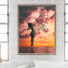 Load image into Gallery viewer, The Girl Who Turned Into A Butterfly 30*40CM Full Round Drill Diamond Painting
