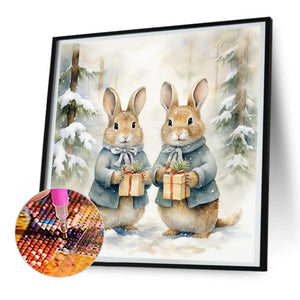 Gift Bunny 30*30CM Full Round Drill Diamond Painting