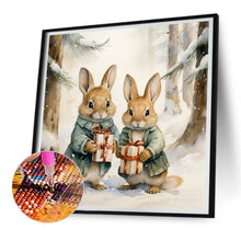 Load image into Gallery viewer, Gift Bunny 30*30CM Full Round Drill Diamond Painting
