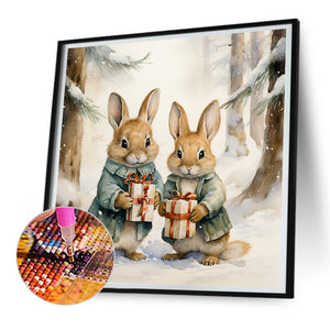 Gift Bunny 30*30CM Full Round Drill Diamond Painting