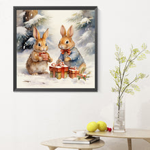 Load image into Gallery viewer, Gift Bunny 30*30CM Full Round Drill Diamond Painting
