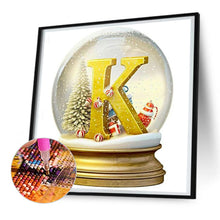 Load image into Gallery viewer, Christmas Letter Crystal Ball K 30*30CM Full Round Drill Diamond Painting
