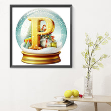 Load image into Gallery viewer, Christmas Letter Crystal Ball P 30*30CM Full Round Drill Diamond Painting
