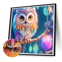 Load image into Gallery viewer, Owl Dream Catcher 30*30CM Full Round Drill Diamond Painting
