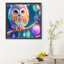 Load image into Gallery viewer, Owl Dream Catcher 30*30CM Full Round Drill Diamond Painting
