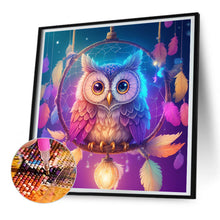 Load image into Gallery viewer, Owl Dream Catcher 30*30CM Full Round Drill Diamond Painting
