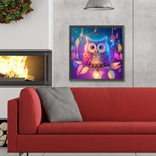 Load image into Gallery viewer, Owl Dream Catcher 30*30CM Full Round Drill Diamond Painting
