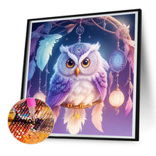 Load image into Gallery viewer, Owl Dream Catcher 30*30CM Full Round Drill Diamond Painting
