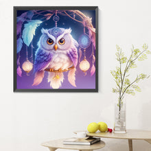 Load image into Gallery viewer, Owl Dream Catcher 30*30CM Full Round Drill Diamond Painting
