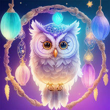 Load image into Gallery viewer, Owl Dream Catcher 30*30CM Full Round Drill Diamond Painting
