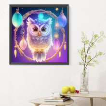 Load image into Gallery viewer, Owl Dream Catcher 30*30CM Full Round Drill Diamond Painting
