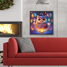 Load image into Gallery viewer, Owl Dream Catcher 30*30CM Full Round Drill Diamond Painting
