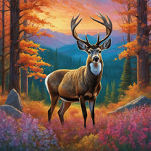 Load image into Gallery viewer, Deer 40*40CM Full Round Drill Diamond Painting
