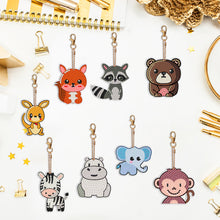 Load image into Gallery viewer, 8PCS Double Sided Special Shape Diamond Painting Keychain (Little Animal)
