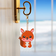 Load image into Gallery viewer, 8PCS Double Sided Special Shape Diamond Painting Keychain (Little Animal)
