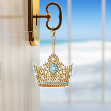 Load image into Gallery viewer, 8PCS Double Sided Special Shape Diamond Painting Keychain (Crown)
