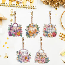 Load image into Gallery viewer, 8PCS Double Sided Special Shape Diamond Painting Keychain (Handbag)
