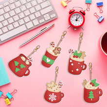 Load image into Gallery viewer, 5PCS Double Sided Special Shape Diamond Painting Keychain (Ice Cream Cup)
