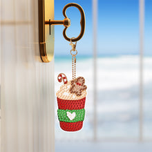 Load image into Gallery viewer, 5PCS Double Sided Special Shape Diamond Painting Keychain (Ice Cream Cup)
