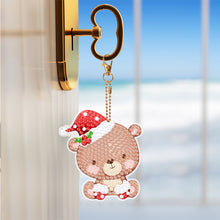 Load image into Gallery viewer, 5PCS Double Sided Special Shape Diamond Painting Keychain (Christmas Animals)
