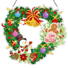 Load image into Gallery viewer, Special Shaped Diamond Painting Wall Decor Wreath (Love Snowman Cookie Man)
