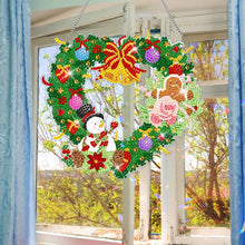 Load image into Gallery viewer, Special Shaped Diamond Painting Wall Decor Wreath (Love Snowman Cookie Man)
